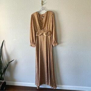 Chic Long Sleeve Polka Dot Dress